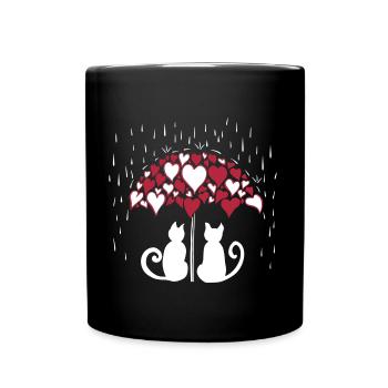 AD Lovely cats II - Tasse einfarbig - Schwarz - Vorne