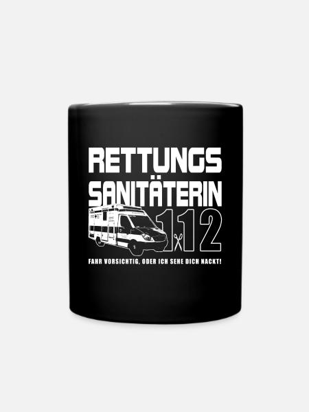 Rettungssanitäterin - Ich Sehe Dich Nackt - Hoodi - Tasse einfarbig - Schwarz