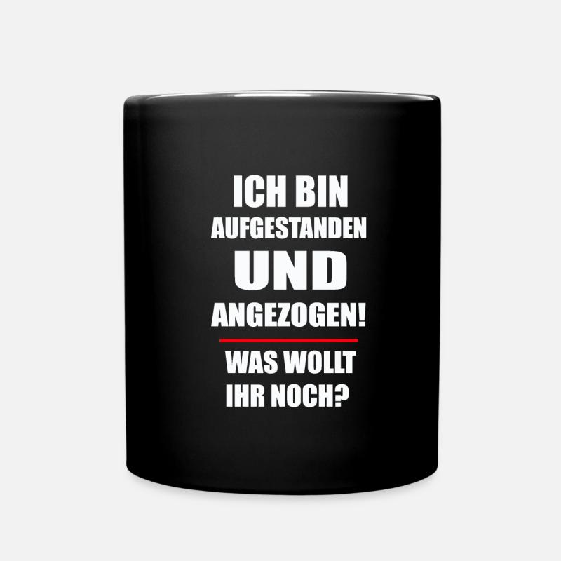 NERD - Was wollt ihr noch - Tasse einfarbig - Schwarz