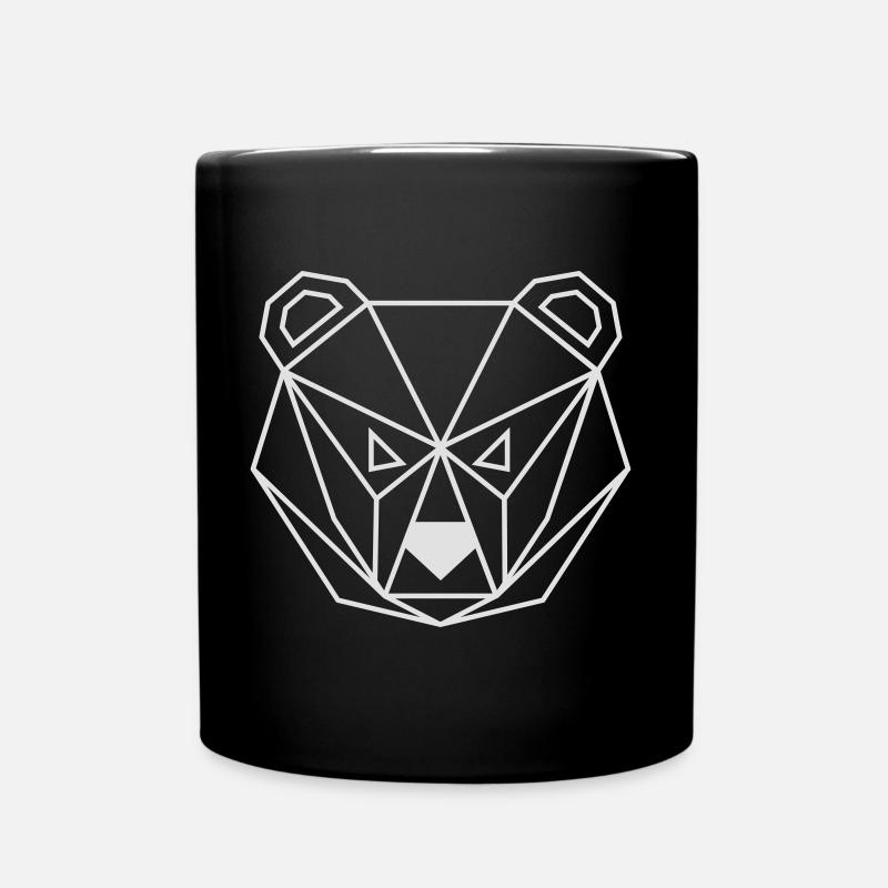 Bear geometric - Full Colour Mug - black
