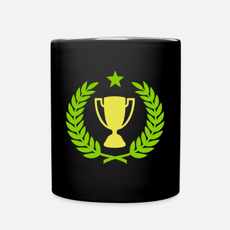 Lorbeerkranz (Pokal) 01 - Tasse einfarbig - Schwarz