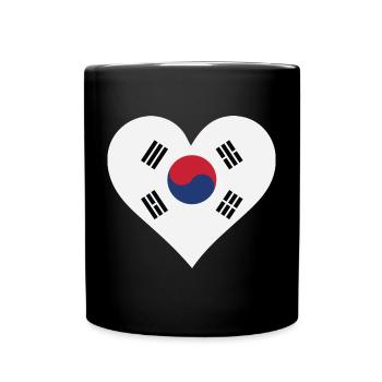 Je aime la Corée du Sud - Mug uni - noir - Devant