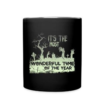The most wonderful timeof the year - Tasse einfarbig - Schwarz - Vorne