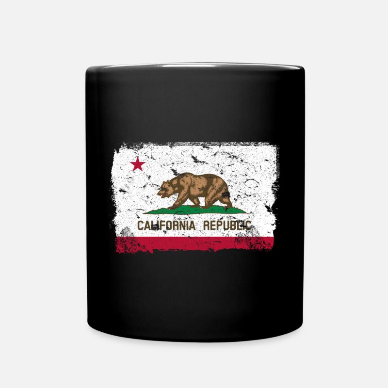 Californie Drapeau Vintage - Mug uni - noir