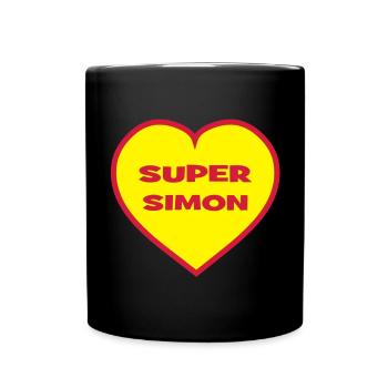 Super Simon - Mug uni - noir - Devant