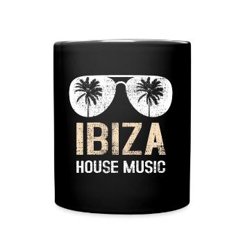 Ibiza House - Tasse einfarbig - Schwarz - Vorne