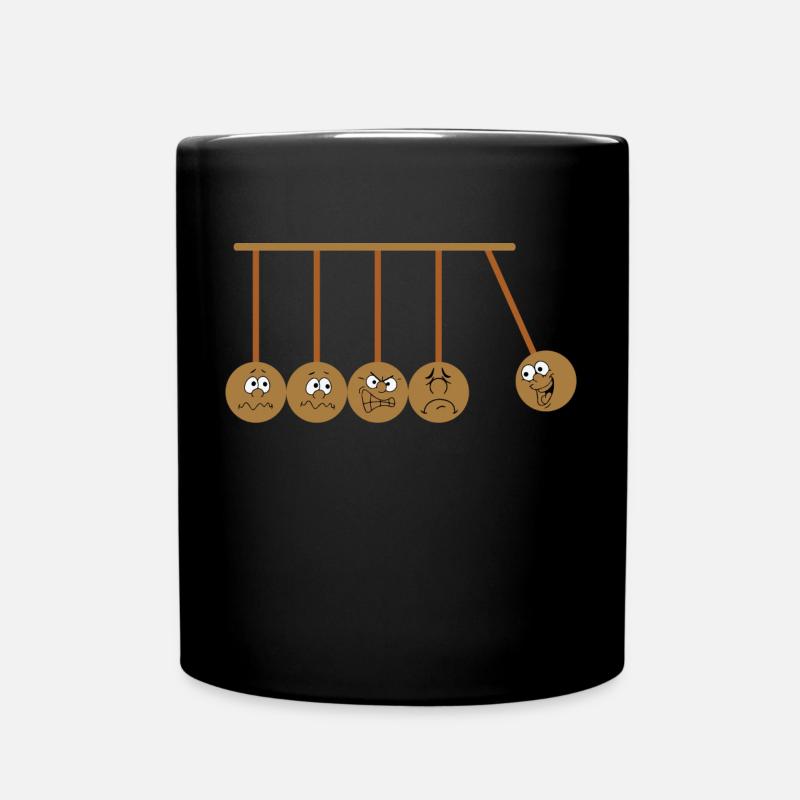 Newton Pendel Physik - Tasse einfarbig - Schwarz