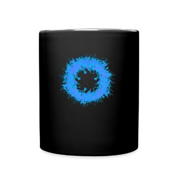 Blue Ring of Fire - Full Colour Mug - black - Front