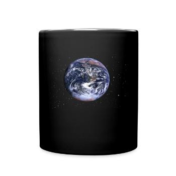 Terre / espace / étoile - idée cadeau - Mug uni - noir - Devant