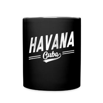 HAVANA CUBA OLD SCHOOL - Tasse einfarbig - Schwarz - Vorne