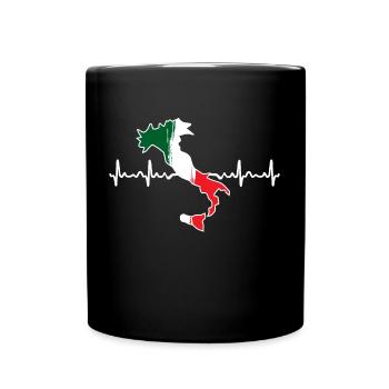Italy - Full Colour Mug - black - Front