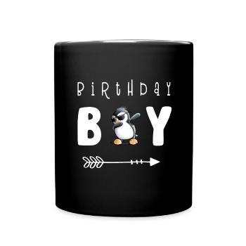 Anniversaire Garçon Dab Dance Pingouin I Boy's Birthday - Mug uni - noir - Devant