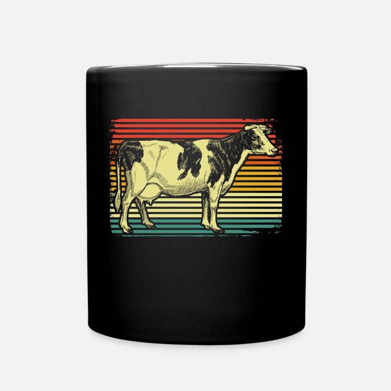 Kuh - Tasse einfarbig - Schwarz