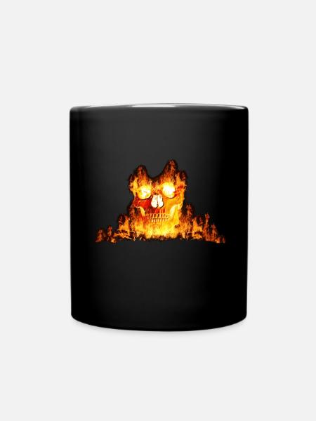 Esprit de feu d'Halloween - Mug uni - noir