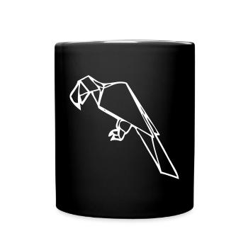 Ara | Perroquet | Origami - Mug uni - noir - Devant
