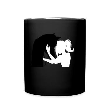 amour de cheval - Mug uni - noir - Devant