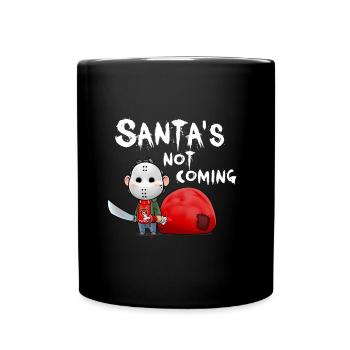 Jason Santa's not coming white - Full Colour Mug - black - Front