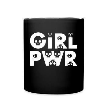 Girl Power / Powergirls / Girl Power - Full Colour Mug - black - Front