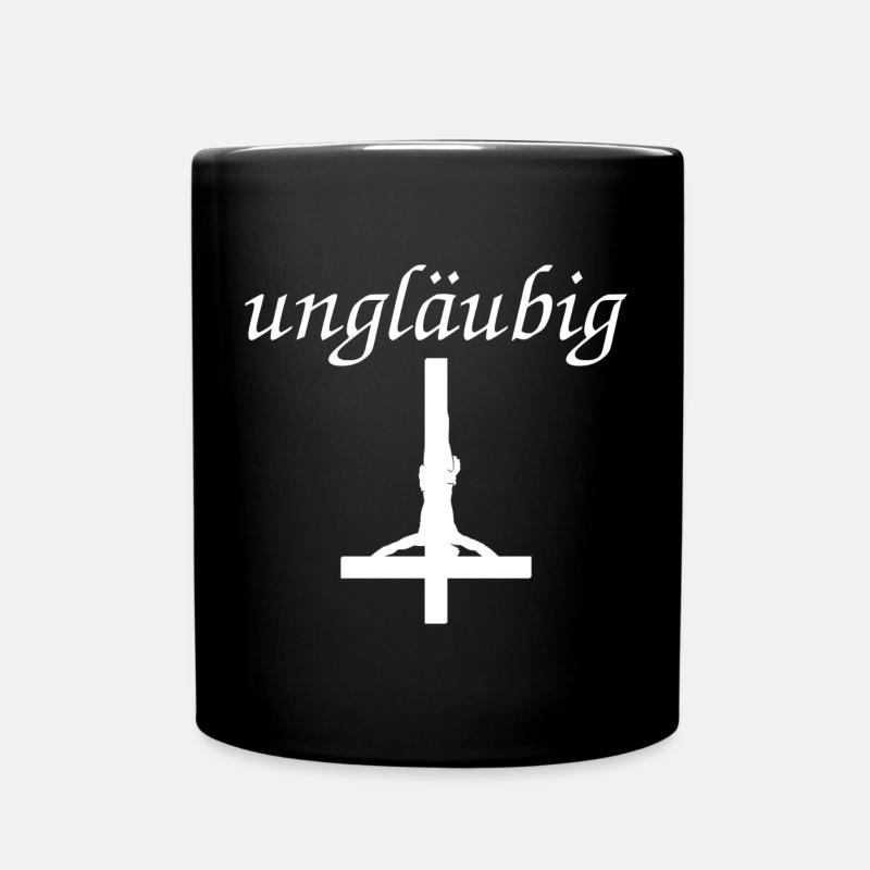 Ungläubig Petruskreuz - Tasse einfarbig - Schwarz