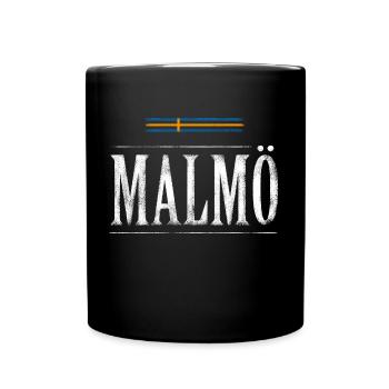 Malmo - Full Colour Mug - black - Front