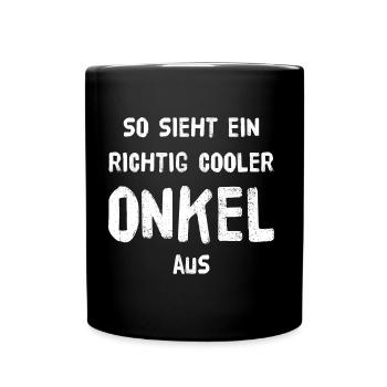 This is what a really cool UNCLE looks like! - Full Colour Mug - black - Front