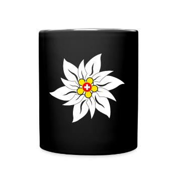 edelweiss - Tasse einfarbig - Schwarz - Vorne