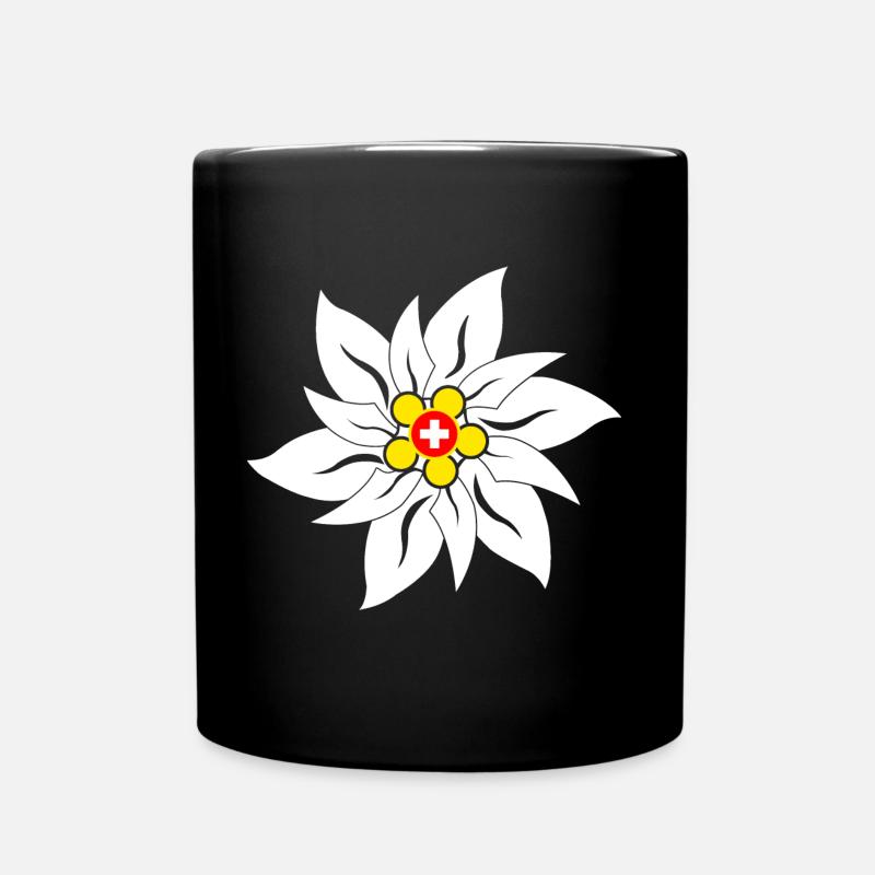 edelweiss - Tasse einfarbig - Schwarz