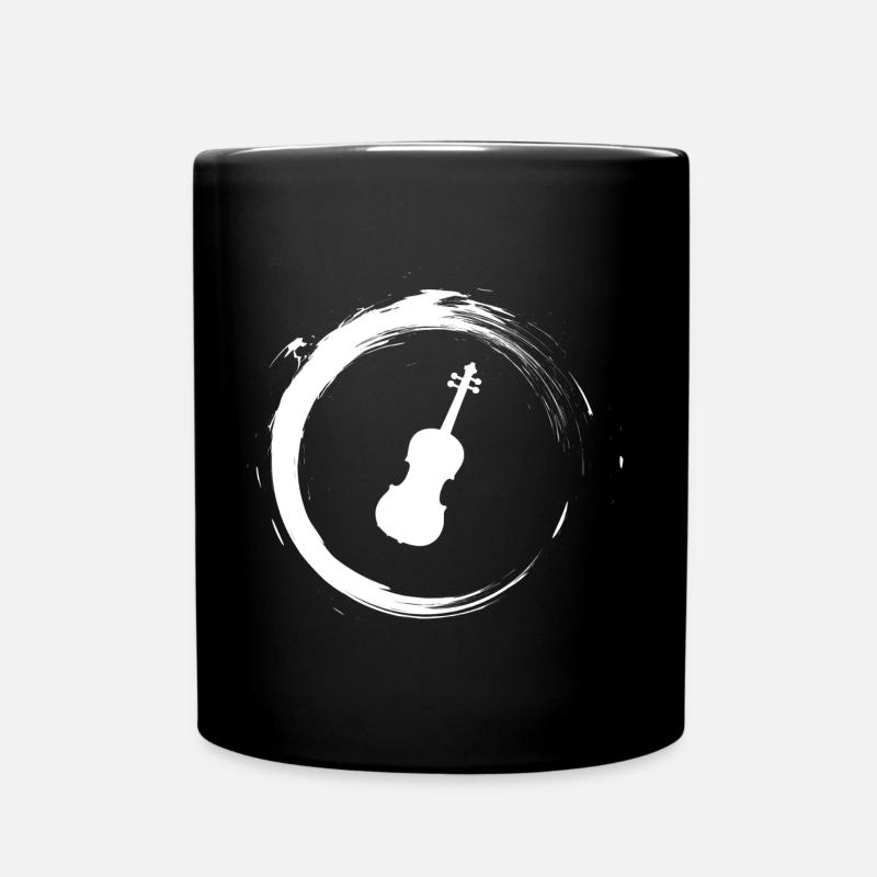 Violine - Tasse einfarbig - Schwarz