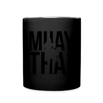 muay thai - Full Colour Mug - black - Front