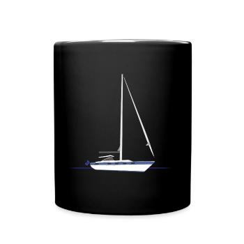 sailboat - Full Colour Mug - black - Front