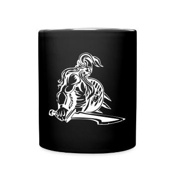 Starker Wikinger - Tasse einfarbig - Schwarz - Vorne