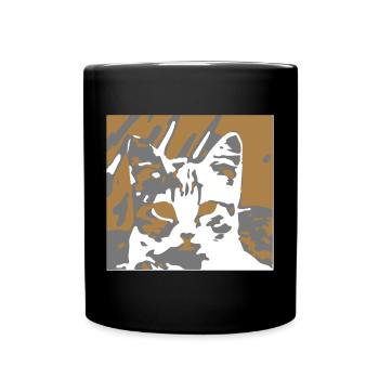 notre petit chat - Mug uni - noir - Devant