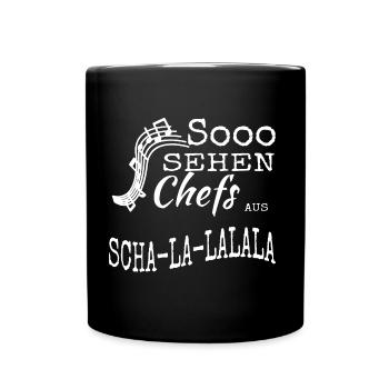 Chef - Tasse einfarbig - Schwarz - Vorne