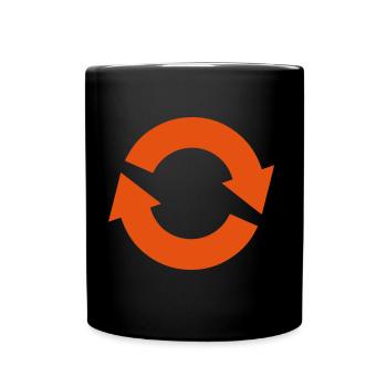 symbol repeat refreshes 312 - Full Colour Mug - black - Front