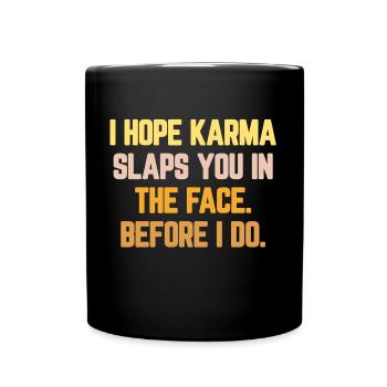 Karma - Full Colour Mug - black - Front