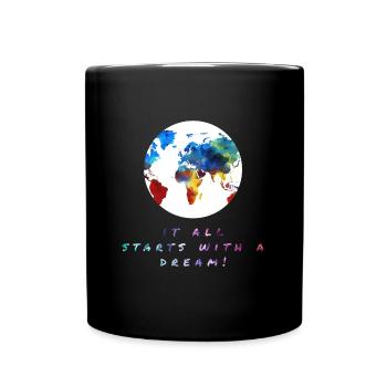 The world Tour! , The world trip! - Full Colour Mug - black - Front