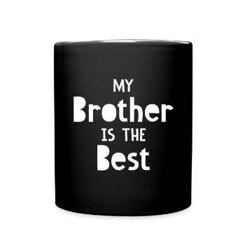 My brother is the best - Full Colour Mug - black - Front