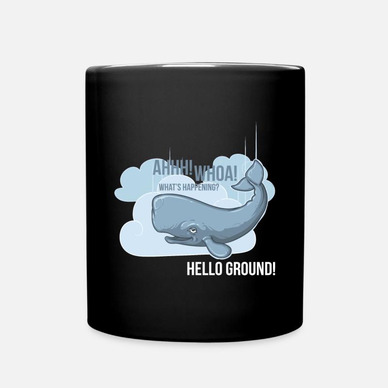 Hello Ground! - Tasse einfarbig - Schwarz