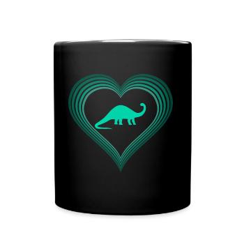 dinosaure - Mug uni - noir - Devant