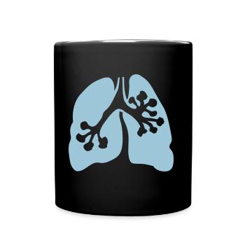 poumon 1 2 - Mug uni - noir - Devant