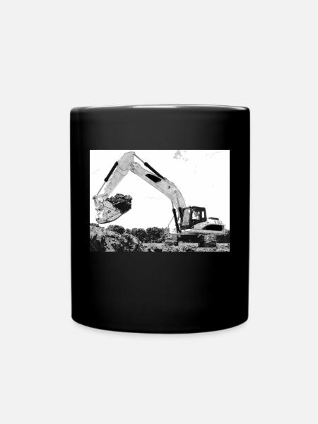 Bagger Fans - Tasse einfarbig - Schwarz