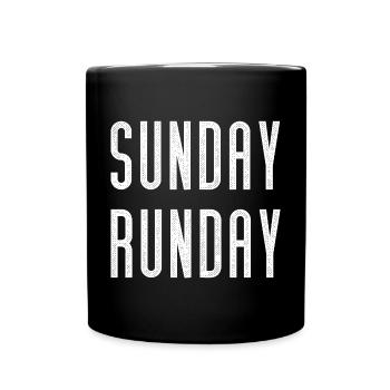 Dimanche dimanche - Mug uni - noir - Devant