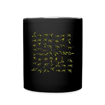 De nombreuses guêpes pullulent de guêpes - Mug uni - noir - Devant
