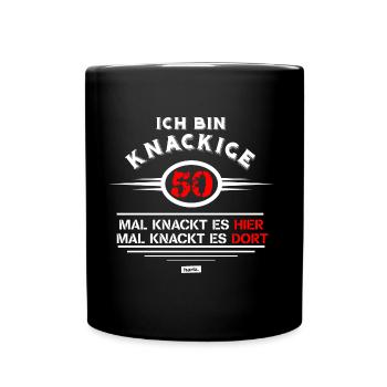 I am crunchy 50 times Cracks It Here 50 There - Full Colour Mug - black - Front
