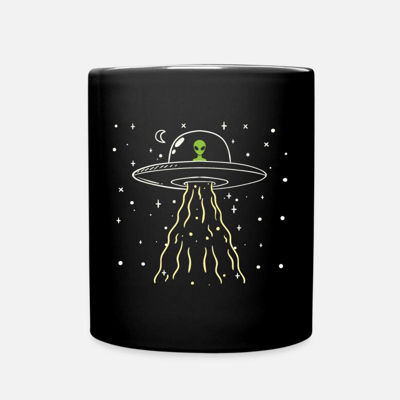 Vaisseau spatial extraterrestre - Mug uni - noir