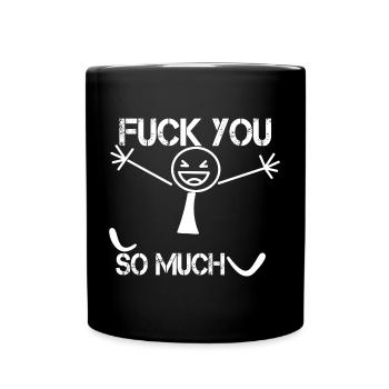 Te baiser texte tellement drôle - Mug uni - noir - Devant