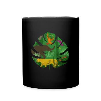 Jungle animals - Full Colour Mug - black - Front