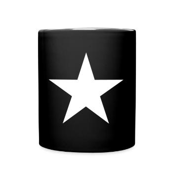 Stern - Tasse einfarbig - Schwarz - Vorne