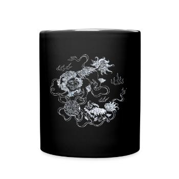 Chinese Tattoo Dragon - Tasse einfarbig - Schwarz - Vorne