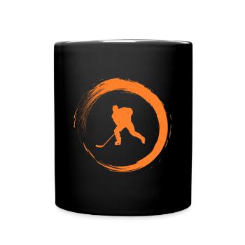 Hockey sur glace - Mug uni - noir - Devant